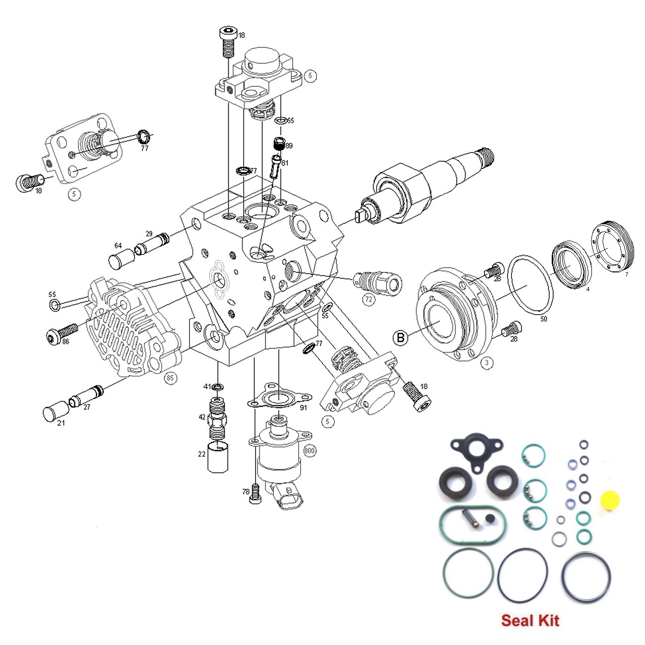 BOSCH CP1H interactive parts diagram Diesel Injection Pumps